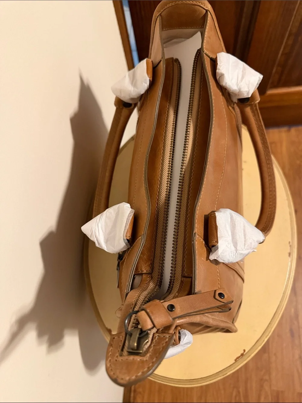 Frye Melissa Leather Satchel Handbag
